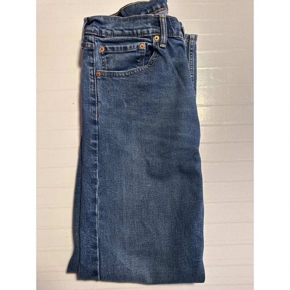 Levis 505 Regular Fit Straight Leg Mens Blue Denim Jeans W36 L32 00505-1517‎